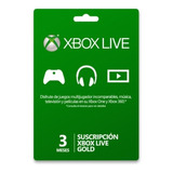 Xbox Live Gold 3 Meses Digital