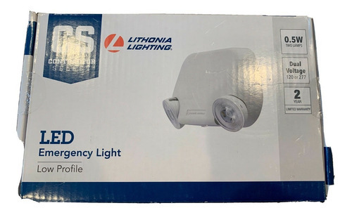 Lampara De Emergencia Lithonia Lighting, Led Mod-eu2l (bco