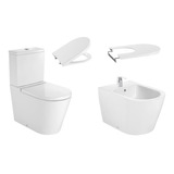 Inodoro Roca Inspira Round Juego Baño 3 Piezas Inspira Round Blanco