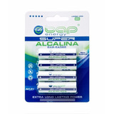 Pacote Com 4 Pilhas Super Alcalinas Aa Bap-sa065 Bap Energy