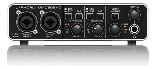 Interfaz De Audio Behringer Umc 202 Hd Nueva Sin Caja!