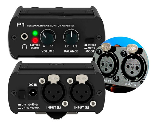 Amplificador De Auriculares Monitoreo Para Tocar En Vivo P1