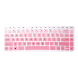 Protector De Teclado Rosa Blanco Degrade Para Hp Pavilion