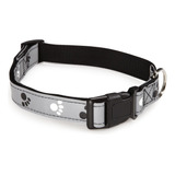 Casual Canine Reflect Pawprint Dog Collar, Se Adapta A Cuell