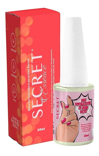 Unhas Finas E Fracas Base Fortalecedora Secret Essence 10 Ml