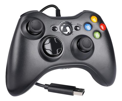 Joystick Para Xbox 360 Pc Windows Con Cable Usb Vibracion