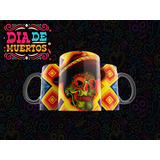 Plantillas Digitales Día De Muertos Pdf, Png, Sublimar Tazas