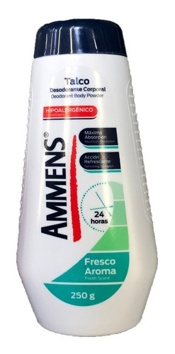 Ammens Talco Desodorante Corporal Fresco Aroma 250g