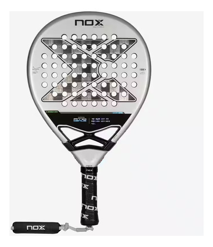 Paleta De Padel Nox At10 2024 Agustin Tapia Gris Padelcaba