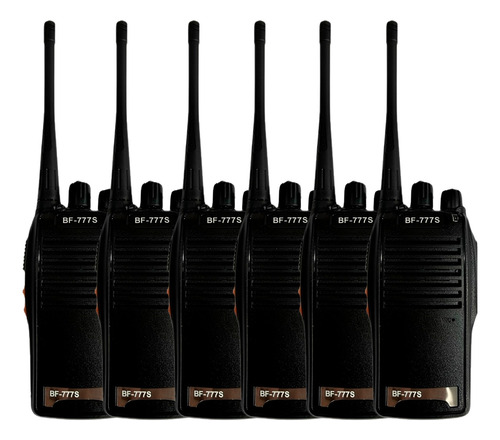Kit 6 Radio Comunicador Amador Comunicação Walk Talk Tok 777