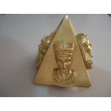 Pirámide Egipto De Oro Figura Decorativo Niza + Regalo Grati