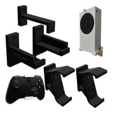 Kit Suporte Parede P/ Xbox Serie S 2022 E 2 Controles 