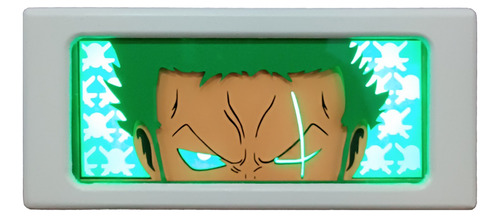 Roronoa Zoro One Piece Lámpara 3d Color Led Usb