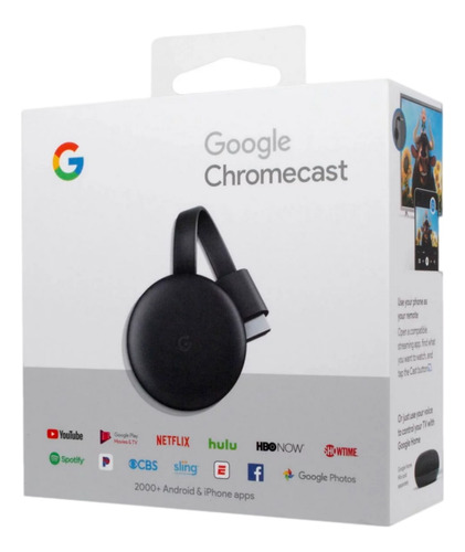 Google Chromecast 3 Full Hd Media Streaming Negro