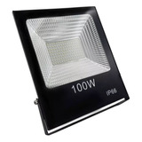 10 Foco Led 100w Reflector Luz Blanca Exterior Multiled