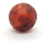 Esfera Decorativa De Resina Roja 7,5cm