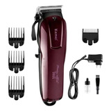 Máquina Cortador De Cabelo Profissional Kemei Km-2600 Cor Marrom 110v/220v