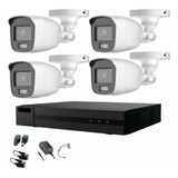 Epcom Kit 4 Cámaras De Seguridad B8-kit-cv/a-4csc Cctv Exterior Colorvu Alta Definición  Metálicas Videovigilancia B8-kit-cv/a Micrófono Integrado