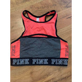 Padrisimo Top Victorias Secret Pink Hollay Tricolor Letras!