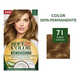 Kit Tintura Soft Color  Soft Color Soft Color Coloración Natural Sin Amoníaco Tono 71 Rubio Ceniza