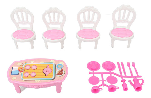 Mesa De Comedor Dollhouse Furniture 1:16 Safe Plastic