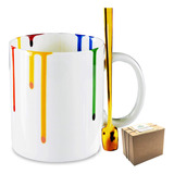 Novedad Art Gallery Rainbow Colorful Artist Office Taza De C