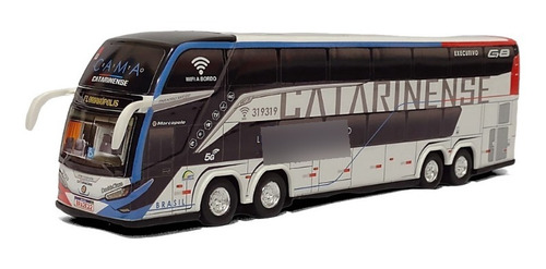 Miniatura Ônibus Catarinense G8 Executivo 4 Eixos 30cm