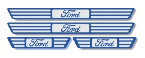 Embellecedores De Estribos Interior Autos Ford Azul 