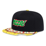 Gorra Tortugas Ninja Pizza Time. Visera Plana Mordida