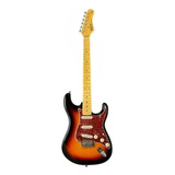 Guitarra Elétrica Tagima Tw Series Tg-530 Stratocaster De  Tília Sunburst Com Diapasão De Bordo