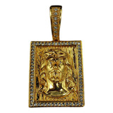 Pingente Grande Banhado Ouro 18k Rosto De Jesus Cristo