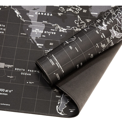 Mouse Pad Gamer Mapa De Mundo 90x40cm