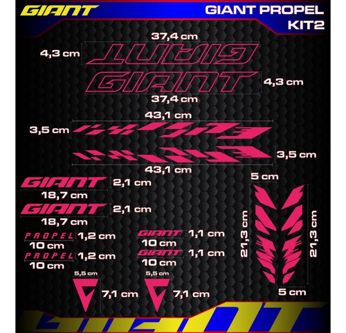 Calcomania Calca Giant Propel-2 Downhill Sticker Pegatina