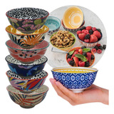 Cuenco Bowl Compotera Copetinero Ceramica Decorados