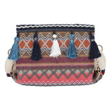 Bolso Tipo Bombonera Multicolor De Estilo Étnico 2023 New Co