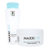 Kit Maxxi Liss Inblue Shampoo E Máscara Para Cabelos Com Qu