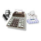 Calculadora Impresora Cifra Con Papel Ticket + Cargador 220v
