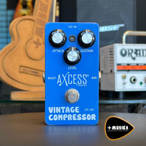 Pedal Vintage Compressor Axcess Cp-109 Giannini P/ Guitarra