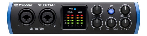 Presonus Studio 24c Placa Audio Interface Midi Usb Daw 2x2 Canales