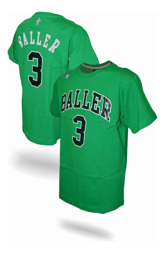 Remera Niños Niñas Kids Madison Verde Baller Brand Basquet