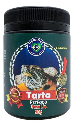 Ração Para Tartaruga Aquática Tartapet 90g Alimento Completo