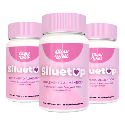 Kit Siluetup 3 Meses Suplemento Alimenticio Sin Sabor