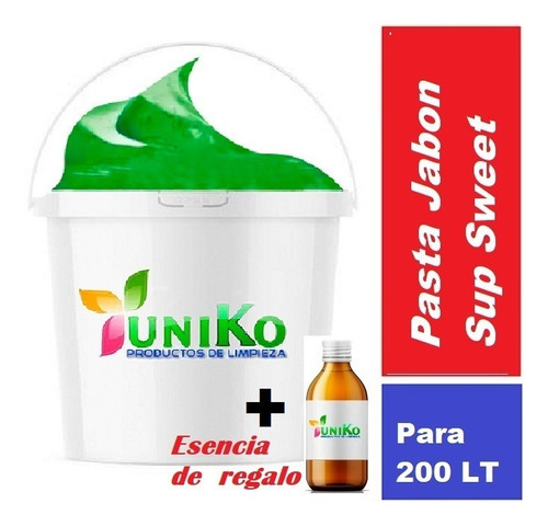 Pasta Concentrada Para 200 Litros Jabon Liquido Sup Premium