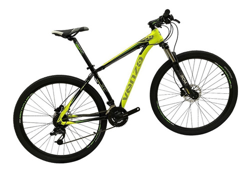 Bicicleta Venzo Primal Xc  2020 R29 M 24v Frenos De Disco Hidráulico Cambios Shimano Color Amarillo/verde  