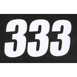 Dcor Number Pack Universal Mx Motocross Atv 3 White Size Lrg