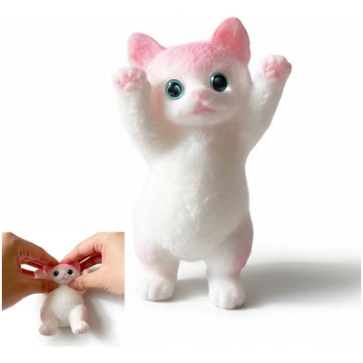 Squishy Gatito Pegajoso Afelpado Blando Aprieta Juguete Rosa | Meses sin interés