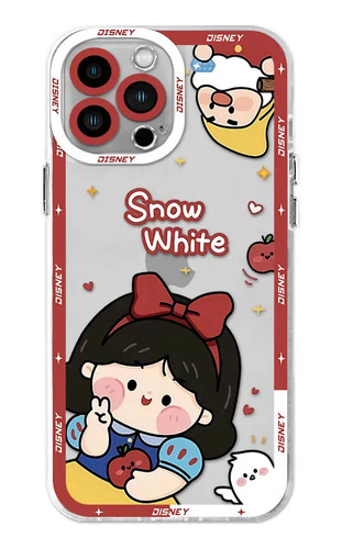 Funda De Silicona Transparente Cute Princess Para iPhone