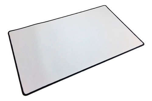 Mouse Pad Gamer Blanco C/ Borde Negro Xxl 900 X 400 X 3mm