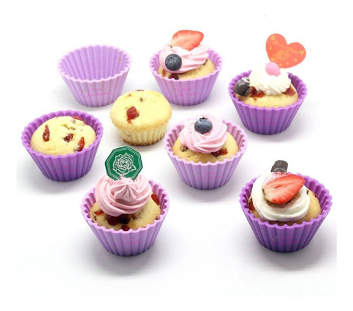 Molde Mini Pirotin De Silicona Para Cupcakes Muffins X12unid