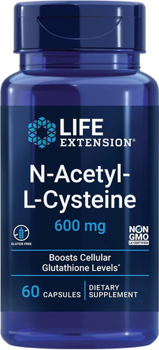 Life Extension I N-acetyl-l-cysteine I 600mg I 60 Capsules